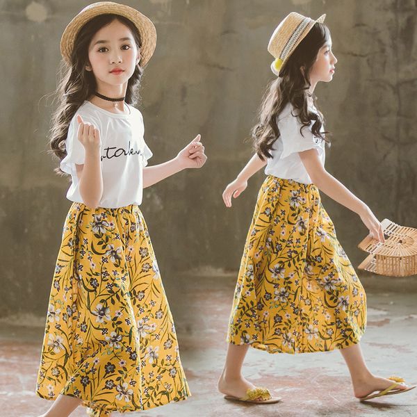 2019 girls clothing set toddler girl summer clothes kids children boutique outfits t shirt + floral loose pants 2 to 13 years t200707, White
2019 girls clothing set toddler girl summer clothes kids children boutique outfits t shirt + floral loose pants 2 to 13 years t200707, White