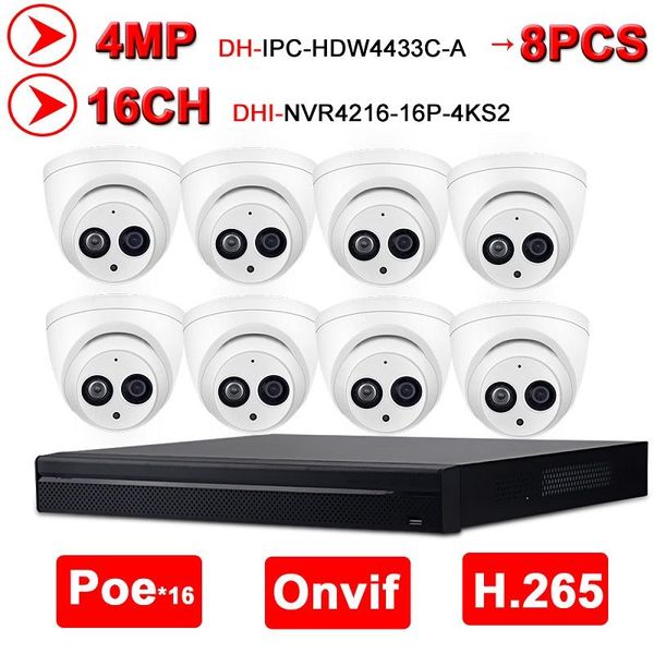 dahua 4mp 16+8 security camera system 8pcs 4mp ip camera ipc-hdw4433c-a & 16poe 4k nvr4216-16p-4ks2 surveillance p2p nvr kit
dahua 4mp 16+8 security camera system 8pcs 4mp ip camera ipc-hdw4433c-a & 16poe 4k nvr4216-16p-4ks2 surveillance p2p nvr kit