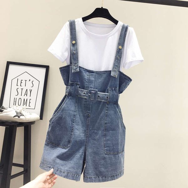 women's summer wear with back strap denim shorts, Blue