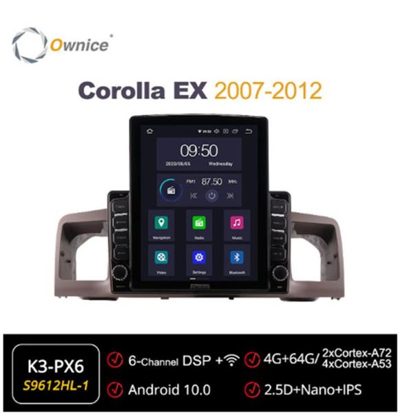 car audio ownice octa 8 core android 10.0 radio fortoyota corolla ex 2007 - 2012 gps multimedia stereo playertesla style 4g lte
car audio ownice octa 8 core android 10.0 radio fortoyota corolla ex 2007 - 2012 gps multimedia stereo playertesla style 4g lte