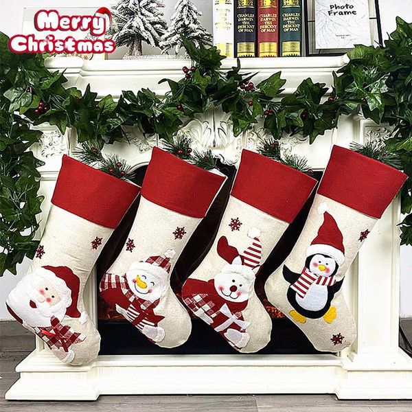 christmas socks decoration santa claus stockings hanging decor candy bag gift for kid snowman deer pocket hanging xmas ornaments
christmas socks decoration santa claus stockings hanging decor candy bag gift for kid snowman deer pocket hanging xmas ornaments