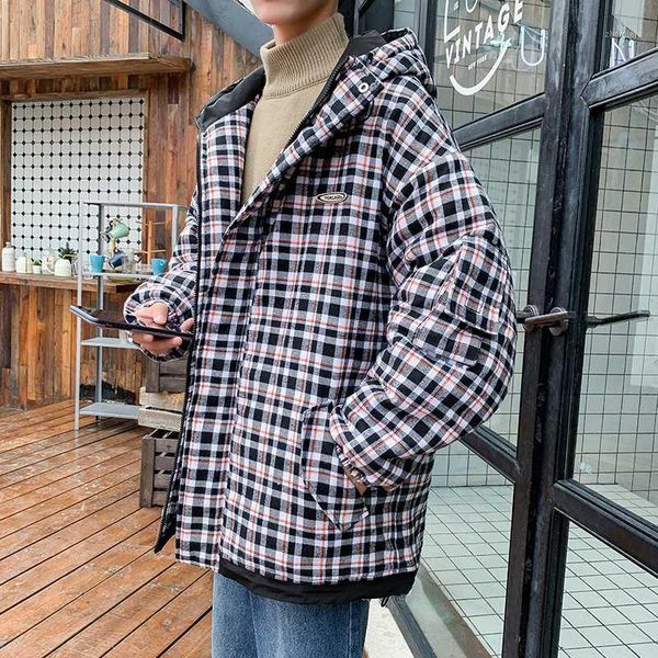 winter new jacket men warm thick fashion retro casual lattice hooded coat man streetwear wild loose cotton male clothes1, Black
winter new jacket men warm thick fashion retro casual lattice hooded coat man streetwear wild loose cotton male clothes1, Black