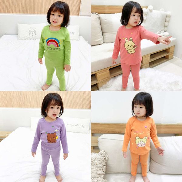 long pure cotton home wear set pajamas sve boys and girls' cloth autumn trousers children's 1w79, Blue;red
long pure cotton home wear set pajamas sve boys and girls' cloth autumn trousers children's 1w79, Blue;red