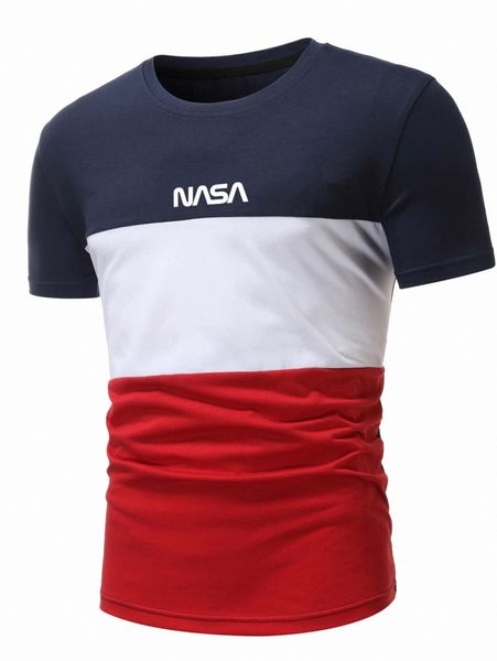 men letter graphic cut and sew tee k79k#, White;black
men letter graphic cut and sew tee k79k#, White;black