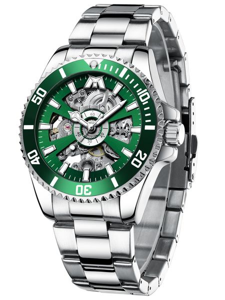 2020 megalith new watch men matic mechanical tourbillon clock fashion gold full steel 100 waterproof watches japan movement bbyoex, Silver 
2020 megalith new watch men matic mechanical tourbillon clock fashion gold full steel 100 waterproof watches japan movement bbyoex, Silver