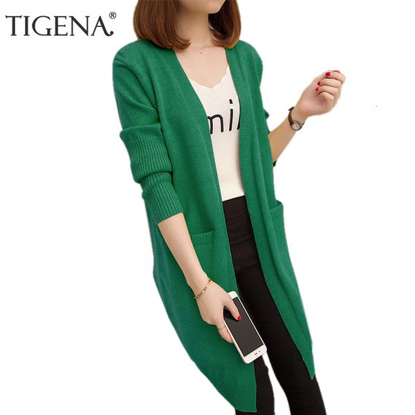 tigena knitted long cadigan women 2021 winter sweater women long sleeve cardigan female winter jacket green black pink y190830, White;black
tigena knitted long cadigan women 2021 winter sweater women long sleeve cardigan female winter jacket green black pink y190830, White;black
