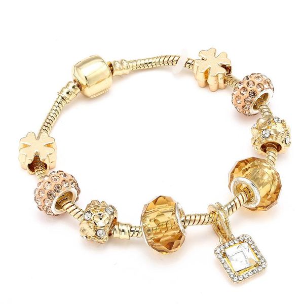 charm bracelets gold crystal lucky & bangles with square pendant brand for women jewelry gift, Golden;silver
charm bracelets gold crystal lucky & bangles with square pendant brand for women jewelry gift, Golden;silver