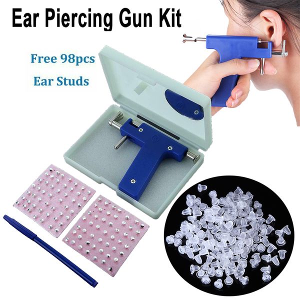 pro ear piercing gun with 98pcs studs kit tool set ear nose navel body piercing
pro ear piercing gun with 98pcs studs kit tool set ear nose navel body piercing