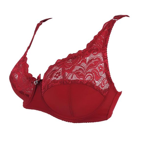 bras 2021 big cup women's underwear european and american lace bra ultra-thin see-through plus size, Red;black
bras 2021 big cup women's underwear european and american lace bra ultra-thin see-through plus size, Red;black
