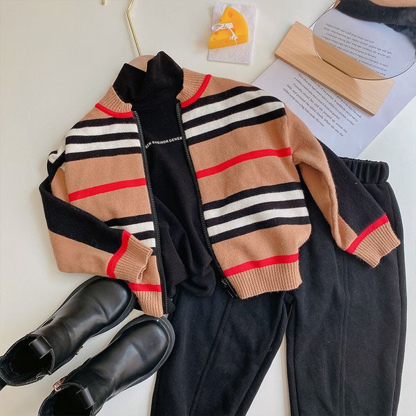 children's cardigan autumn winter boys and girls striped knitted cardigan baby round neck wool zipper sweater lj201130249r, Blue
children's cardigan autumn winter boys and girls striped knitted cardigan baby round neck wool zipper sweater lj201130249r, Blue