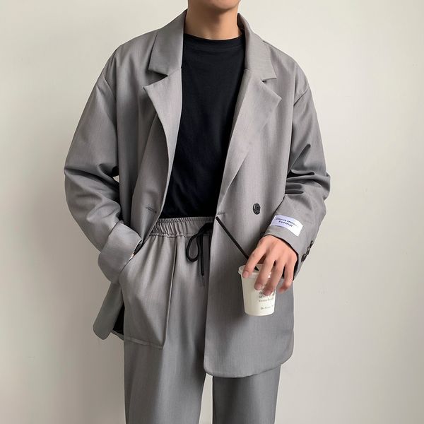 20 men's leisure coats western-style clothes suit jackets chic loose blazer grey/black/green color outerwear m-3xl 201106, White;black
20 men's leisure coats western-style clothes suit jackets chic loose blazer grey/black/green color outerwear m-3xl 201106, White;black