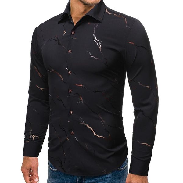 bronzing gold shirts men long sleeve autumn spring mens shirt casual slim dress chemise homme branches print oversize camisas, White;black
bronzing gold shirts men long sleeve autumn spring mens shirt casual slim dress chemise homme branches print oversize camisas, White;black