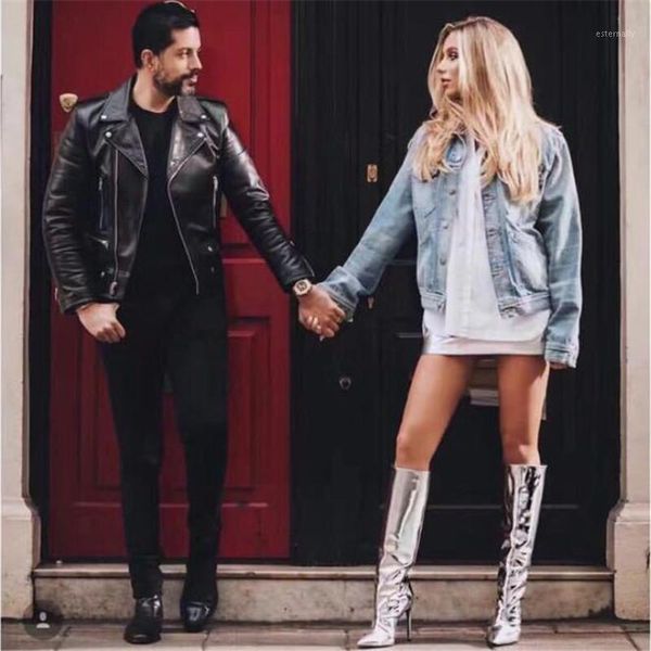 boots 2021 autumn and winter women's star explosion models mirror leather gold silver high foreign trade european 3-171, Black
boots 2021 autumn and winter women's star explosion models mirror leather gold silver high foreign trade european 3-171, Black