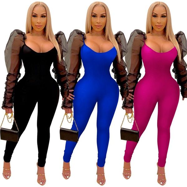 women's jumpsuits & rompers fashion women square neck mesh pleated see through puff sleeve bodycon pencil pants for nightclub, Black;white
women's jumpsuits & rompers fashion women square neck mesh pleated see through puff sleeve bodycon pencil pants for nightclub, Black;white