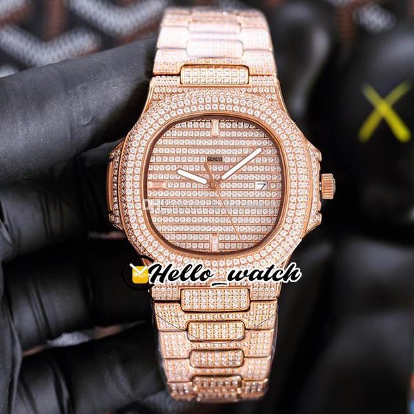 40mm 5719/10g-010 5719/10 swiss quartz mens watch rose gold fully paved with diamonds gypsophila dial diamond strap sport new watches hello_, Slivery;brown
40mm 5719/10g-010 5719/10 swiss quartz mens watch rose gold fully paved with diamonds gypsophila dial diamond strap sport new watches hello_, Slivery;brown