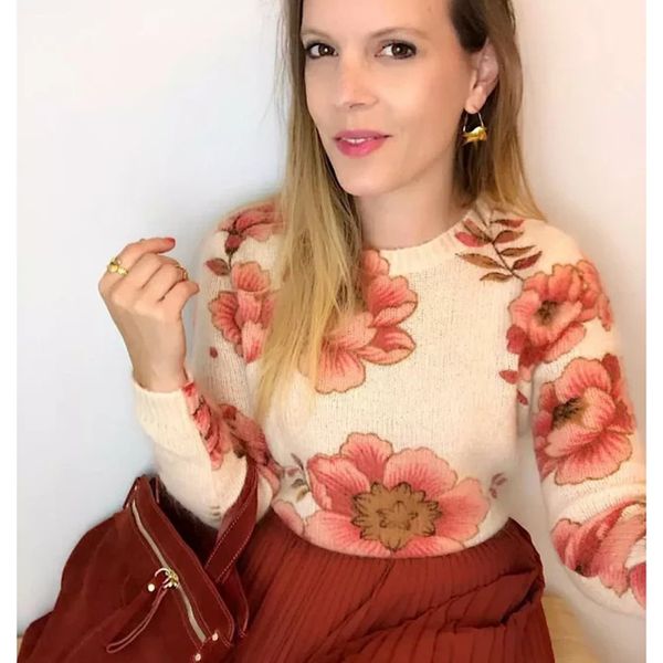 winter knitted by haphazard floral the neck long sleeve chic mohair pullover 2020 vintage autumn woman's sweater, White;black
winter knitted by haphazard floral the neck long sleeve chic mohair pullover 2020 vintage autumn woman's sweater, White;black