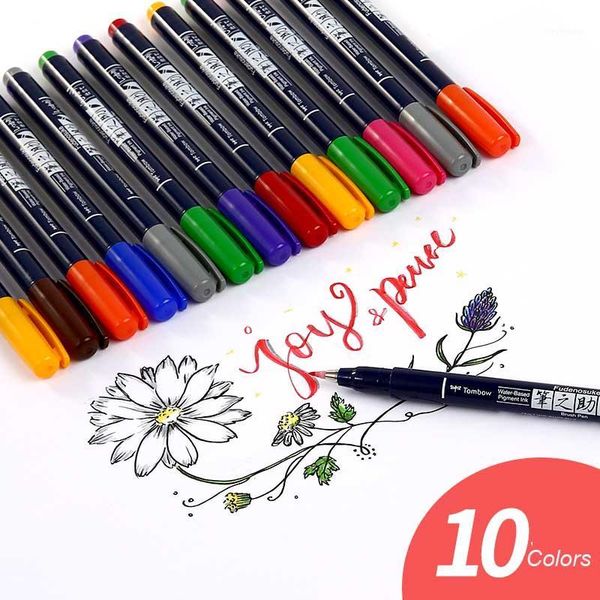 gift sets tombow fudenosuke fude brush felt tip pen set art marker 10 colors drawing calligraphy sketch notes hand lettering doodling pens1
gift sets tombow fudenosuke fude brush felt tip pen set art marker 10 colors drawing calligraphy sketch notes hand lettering doodling pens1