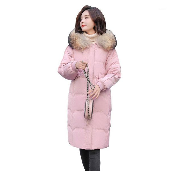 2019 winter women down coats fashion warm garb females parkas hooded big fur collar ladies outerwear long slim down jacket1, Black
2019 winter women down coats fashion warm garb females parkas hooded big fur collar ladies outerwear long slim down jacket1, Black