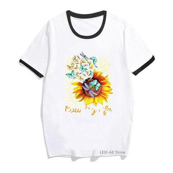 vogue butterfly dragonfly love sunflower print t shirt women summer fashion funny tshirt femme harajuku shirt tumblr clothes, White
vogue butterfly dragonfly love sunflower print t shirt women summer fashion funny tshirt femme harajuku shirt tumblr clothes, White