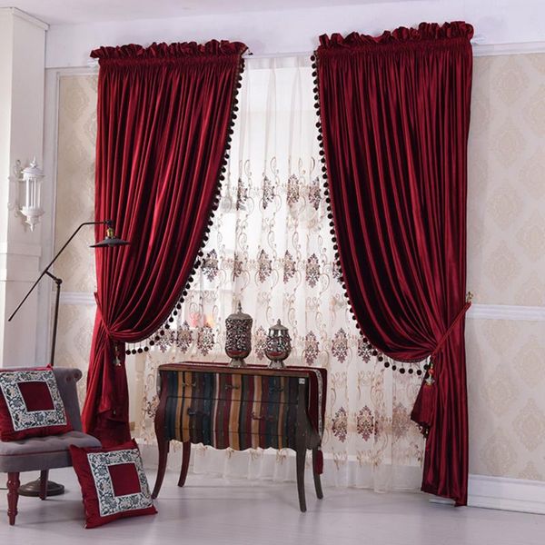 curtain & drapes custom luxury european style thickening shading red solid color italy velvet cloth blackout tulle sheer e903 
curtain & drapes custom luxury european style thickening shading red solid color italy velvet cloth blackout tulle sheer e903