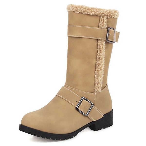 boots rock shoes woman round toe rubber large size ladies leather mid calf low pu fabric hoof heels riding, Black
boots rock shoes woman round toe rubber large size ladies leather mid calf low pu fabric hoof heels riding, Black