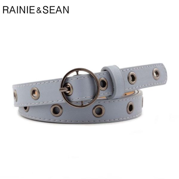 RAINIE SEAN Vintage Belts for Women Round Buckle Thin Leather Belt Female Hollow Out Blue White Holes Ladies Belts for Jeans, Black;brown
RAINIE SEAN Vintage Belts for Women Round Buckle Thin Leather Belt Female Hollow Out Blue White Holes Ladies Belts for Jeans, Black;brown