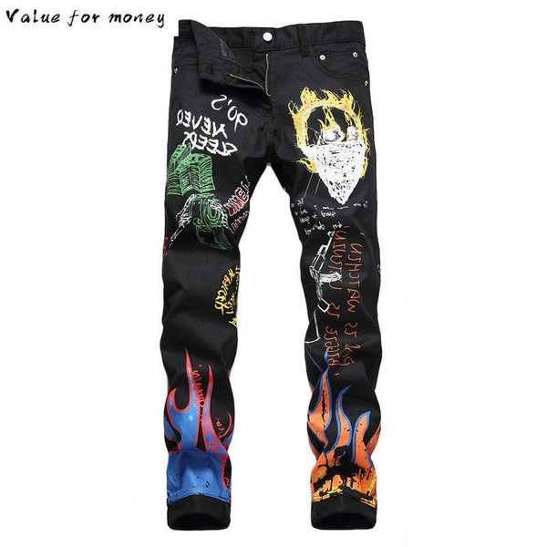 print fire letter men jeans slim fit punk style hip hope jeans homme black night club high street pencil pants men trouser, Blue
print fire letter men jeans slim fit punk style hip hope jeans homme black night club high street pencil pants men trouser, Blue