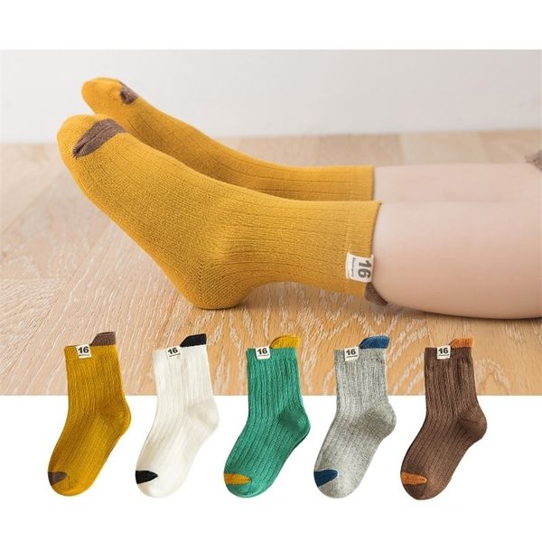 5 pairs/pack crew socks children solid color boys and girls kids socks cotton 1-12 years old lj201216, Pink;yellow
5 pairs/pack crew socks children solid color boys and girls kids socks cotton 1-12 years old lj201216, Pink;yellow