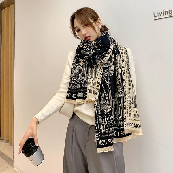 2020 new cashmere scarf foulard bandana long lrage shawls wrpas winter blanket bandana, Blue;gray
2020 new cashmere scarf foulard bandana long lrage shawls wrpas winter blanket bandana, Blue;gray