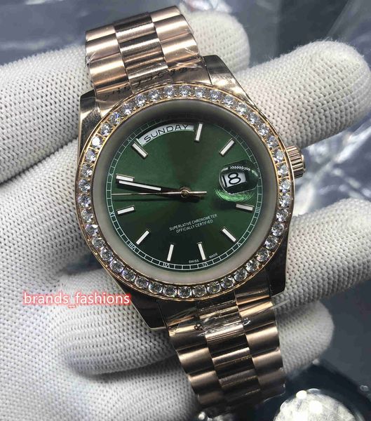 boutique men's business wristwatch rose gold stainless steel case watch diamond bezel watch stainless steel strap automatic, Slivery;brown
boutique men's business wristwatch rose gold stainless steel case watch diamond bezel watch stainless steel strap automatic, Slivery;brown