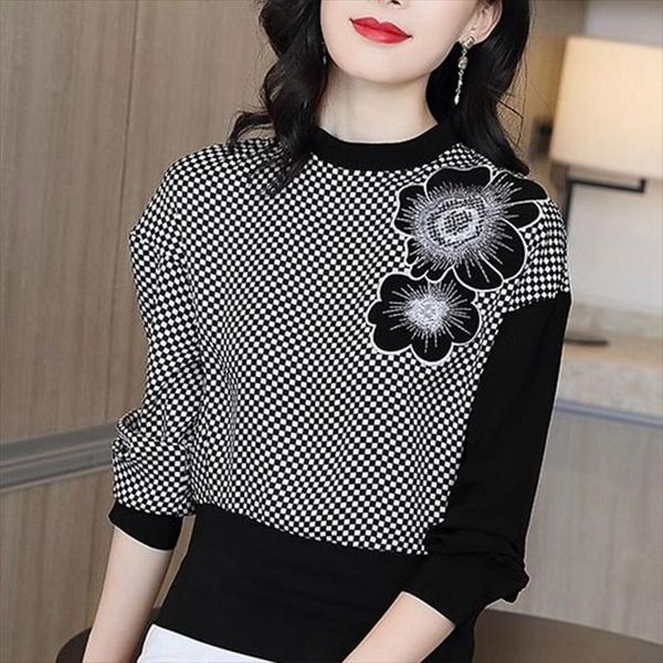 womens spring autumn style blouse shirt womens embroidery printed patchwork long sleeve solid color casual dd8497, White
womens spring autumn style blouse shirt womens embroidery printed patchwork long sleeve solid color casual dd8497, White