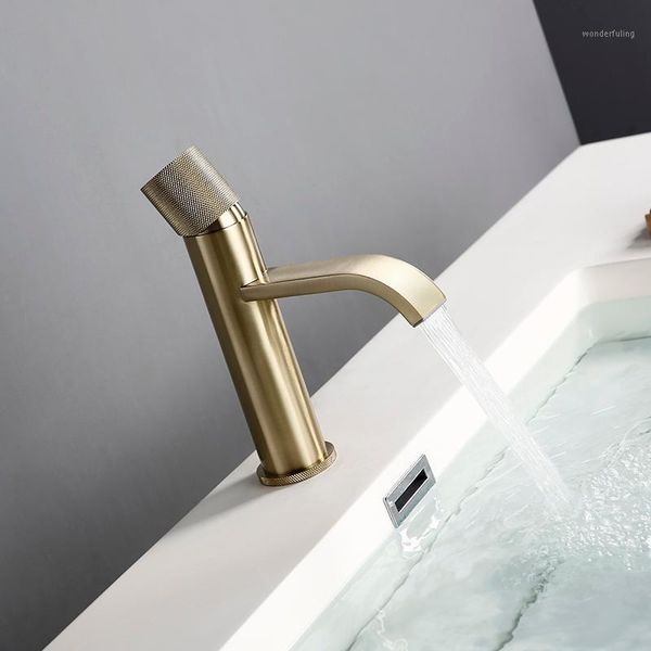 brushed gold water faucet cold waterfall modern style wholesale patent design single hole lavatory bathroom sink tap1
brushed gold water faucet cold waterfall modern style wholesale patent design single hole lavatory bathroom sink tap1