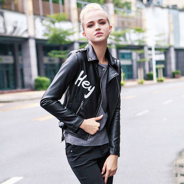 2021 new autumn women streetwear letter slim jacket moto biker female black faux leather coat windproof outwear fzvs
2021 new autumn women streetwear letter slim jacket moto biker female black faux leather coat windproof outwear fzvs
