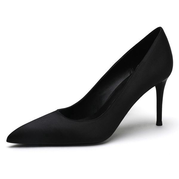 european blue 2020 new spring silk pointed toe-to-toe shallow mouth stiletto heels only female shoes n0020 bombs 0hcl, Black
european blue 2020 new spring silk pointed toe-to-toe shallow mouth stiletto heels only female shoes n0020 bombs 0hcl, Black
