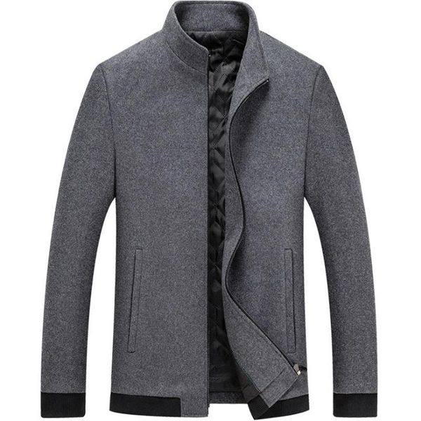 new business casual men's woolen coat solid color zipper jackets winter fashion wool blends male overcoat high quality, Black
new business casual men's woolen coat solid color zipper jackets winter fashion wool blends male overcoat high quality, Black