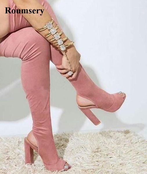 new arrival women fashion open toe suede leather over knee slim long boots cut-out thick heel thigh high heel boots dress shoes1, Black
new arrival women fashion open toe suede leather over knee slim long boots cut-out thick heel thigh high heel boots dress shoes1, Black