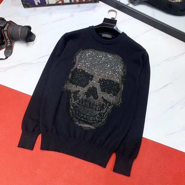 men's sweaters autumn and winter sweater pullover knitted skull diamond printing thermal long-sleeved slim -5xl, White;black
men's sweaters autumn and winter sweater pullover knitted skull diamond printing thermal long-sleeved slim -5xl, White;black