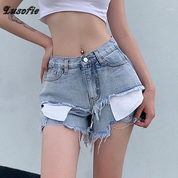 lusofie 2020 new summer patchwork fake two piece denim women shorts high waists fur-lined leg-openings short jeans1, White;black
lusofie 2020 new summer patchwork fake two piece denim women shorts high waists fur-lined leg-openings short jeans1, White;black