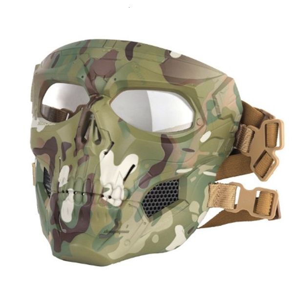 tactical outdoor breathable hunting shooting skull mask army full face safety airsoft paintball masks 3 naebs 
tactical outdoor breathable hunting shooting skull mask army full face safety airsoft paintball masks 3 naebs