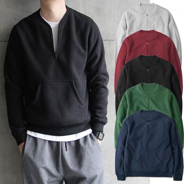 men's hoodies & sweatshirts 2021 round neck pullover long sleeve men's sweatshirt solid color zipper thread european american casu, Black
men's hoodies & sweatshirts 2021 round neck pullover long sleeve men's sweatshirt solid color zipper thread european american casu, Black