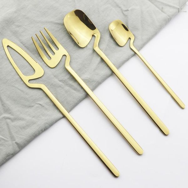 4pcs/set gold flatware cutlery set knife fork spoon dinnerware set 304 stainless steel dinner tableware bar party silverware1
4pcs/set gold flatware cutlery set knife fork spoon dinnerware set 304 stainless steel dinner tableware bar party silverware1