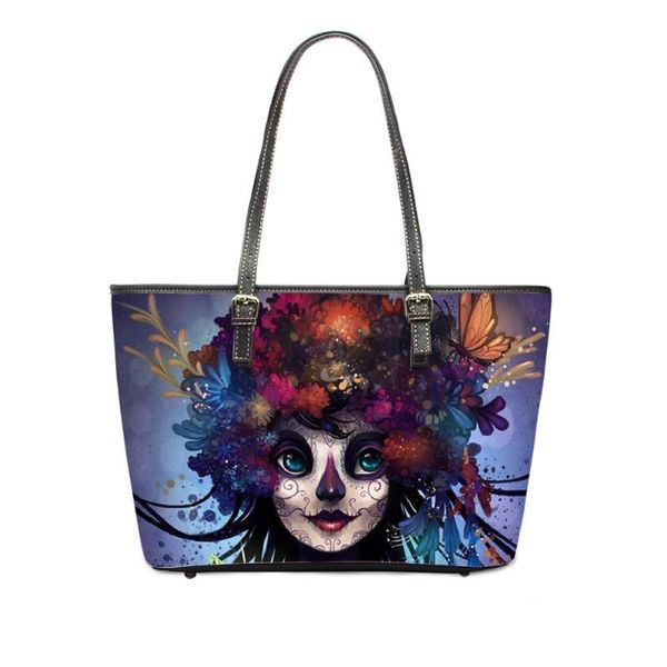 customzied day of dead/death print pu leather women handbag punk skull pattern handle luxury lady shoulder gothic bag mujer
customzied day of dead/death print pu leather women handbag punk skull pattern handle luxury lady shoulder gothic bag mujer