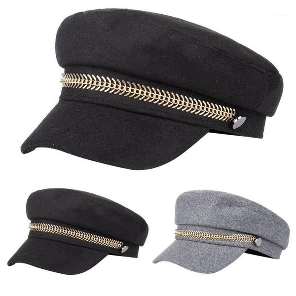 berets women hats tweed plaid sboy caps chain flat visor cap vintage female autumn winter beret#g301, Blue;gray
berets women hats tweed plaid sboy caps chain flat visor cap vintage female autumn winter beret#g301, Blue;gray