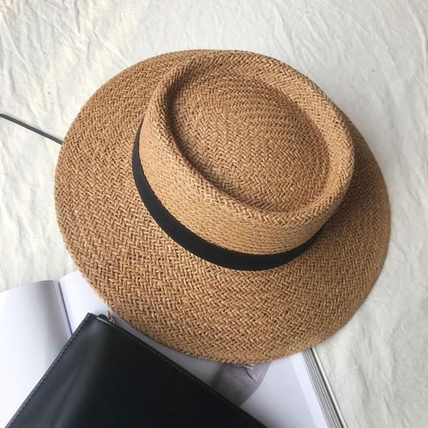 wide brim hats handmade straw beach hat for women summer holiday panama cap fashion concave flat sun protection visor sunshade, Blue;gray
wide brim hats handmade straw beach hat for women summer holiday panama cap fashion concave flat sun protection visor sunshade, Blue;gray