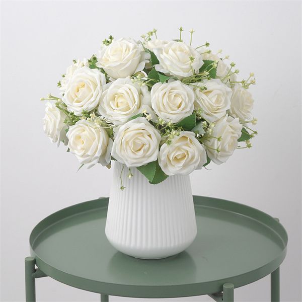 9-head european roses artificial flower silk bride bouquet fake flower for party home wedding decoration valentine's day gift
9-head european roses artificial flower silk bride bouquet fake flower for party home wedding decoration valentine's day gift