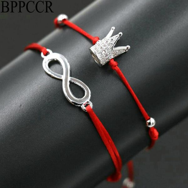 charm bracelets bppccr 2pcs/set digital 8 infinity braid women imperial crown lucky lovers couples red string rope thread pulseira, Golden;silver
charm bracelets bppccr 2pcs/set digital 8 infinity braid women imperial crown lucky lovers couples red string rope thread pulseira, Golden;silver