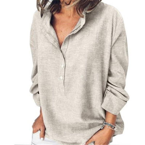 women oversize shirt solid color autumn long sleeve button casual loose o-neck shirts women's fashion breathable blouse, White
women oversize shirt solid color autumn long sleeve button casual loose o-neck shirts women's fashion breathable blouse, White
