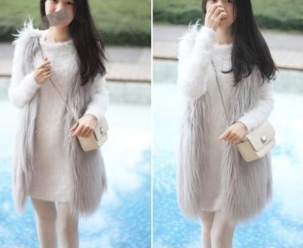 european and american autumn and winter new style faux fur vest mid-length fur vest fox fur lady, Black
european and american autumn and winter new style faux fur vest mid-length fur vest fox fur lady, Black
