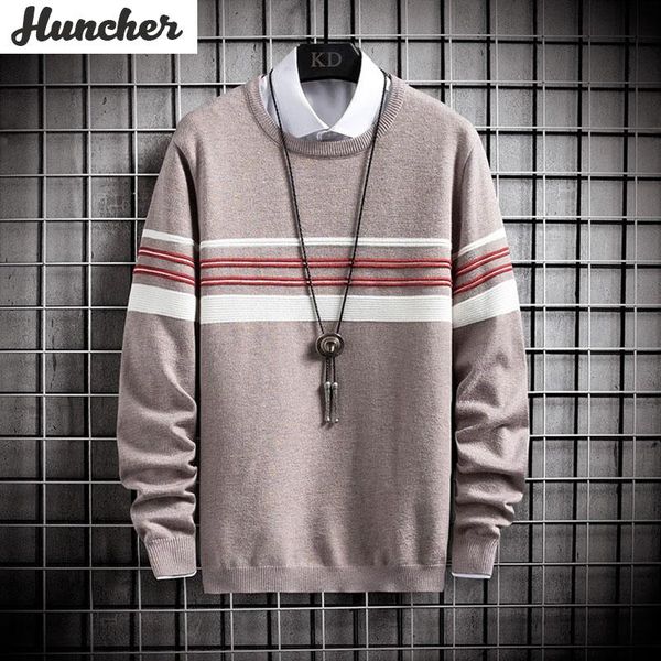 huncher mens knitted sweater men 2020 winter vintage striped patchwork jumper pullover korean style beige sweaters for men, White;black
huncher mens knitted sweater men 2020 winter vintage striped patchwork jumper pullover korean style beige sweaters for men, White;black