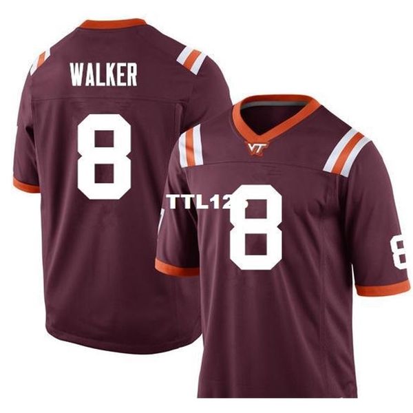 121 virginia tech hokies ricky walker #8 real full embroidery college jersey size s-4xl or custom any name or number jersey, Black
121 virginia tech hokies ricky walker #8 real full embroidery college jersey size s-4xl or custom any name or number jersey, Black